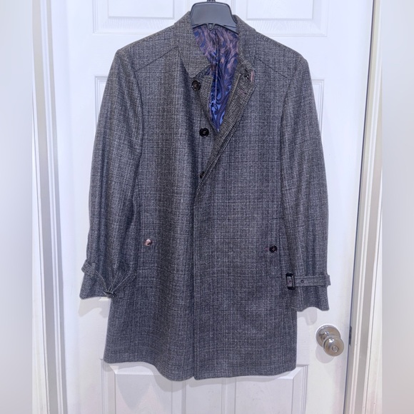 Ted Baker Endurance wool and cashmere-blend overcoat SZ 38R - Picture 2 of 13